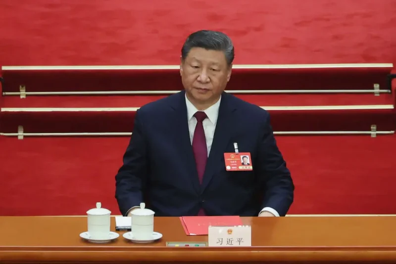 BEIJING, CHINA - MARCH 11: Chinese President Xi Jinping attend the closing of the Third Session of the 14th National People's Congress (NPC) at the Great Hall of the People on March 11, 2025 in Beijing, China. China's annual political gathering known as the Two Sessions convenes leaders and lawmakers annually to set the government's agenda for domestic economic and social development for the year. (Photo by Lintao Zhang/Getty Images)