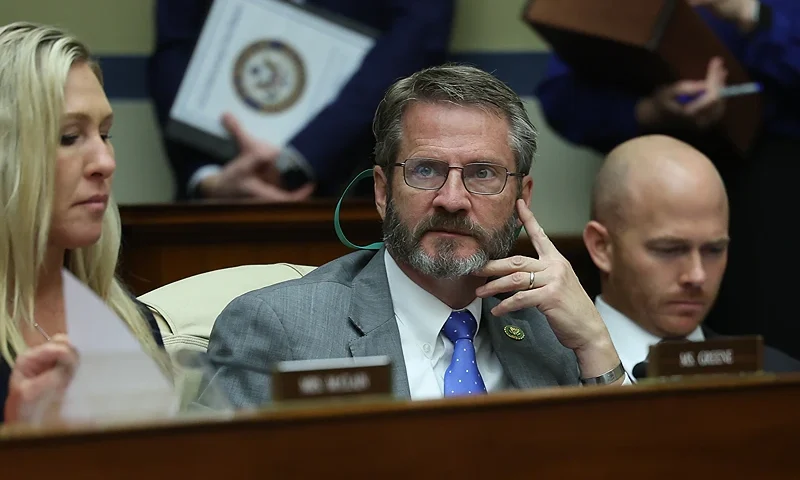 WASHINGTON, DC - JANUARY 31: U.S. Rep. Tim Burchett (R-TN) (2nd-R) participates in a meeting of the House Oversight and Reform Committee in the Rayburn House Office Building on January 31, 2023 in Washington, DC. The Committee met today for their first meeting of the 118th Congress to outline their agenda and vote on Committee rules. (Photo by Kevin Dietsch/Getty Images)